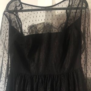 Express black lace dress